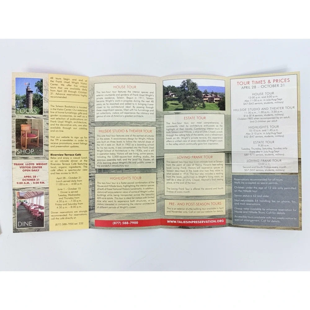 Frank Lloyd Wright Steelcase Booklet Work Of This Renowned Architect Taliesin